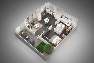 1 Bed | 1 Bath 201 floor plan